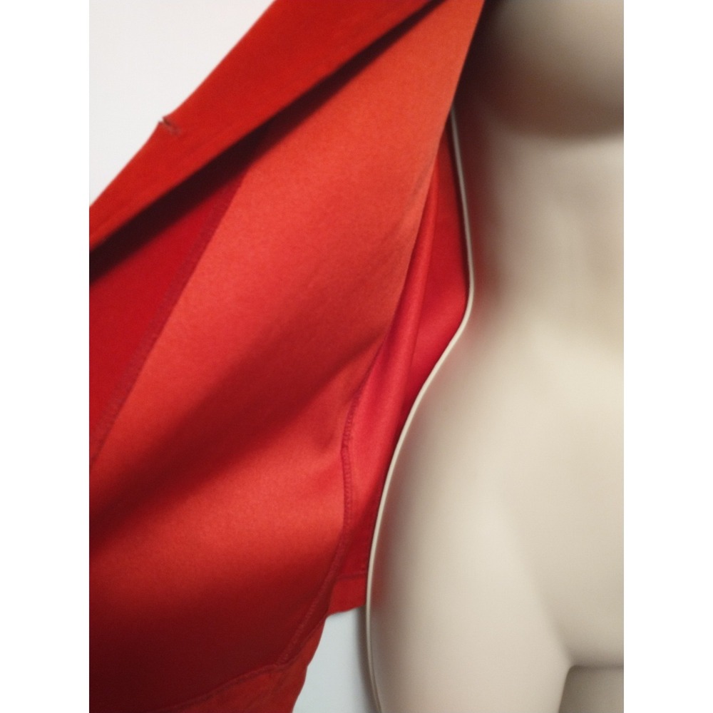 Vintage Harve Benard Red Satin Blazer Jacket Women's Size 10 Classic 90s Career - Picture 9 of 15